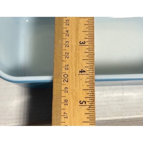 Vintage Pyrex Turquoise Blue & White 503-B Refrigerator Dish - Picture 10 of 11